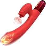 Womens Sex Toys G Spot Vibrator,Mini Vibrator With 10 Tongue Licking & 10 Vibration Mode,Bullet Vibrators Clitoral Stimulator Vibrating Dildo Adult Sex Toys For Women,Heating Waterproof & Rechargeable