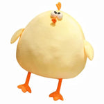 Fat Chicken Plush Pillow Super Soft Mother Hen Doll Plush Toy 17.7Inch Funny Cutechicken Neck Pillow Yellow Chicken Stuffed Animal For Boys & Girls Festival