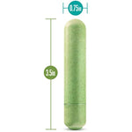 Gaia Eco Bullet Plant-Based 4" Smooth Waterproof Bullet Vibrator In Green Made Of Sustainable Biofeel™ Worlds First Plant Based Vibe For Vagina Anal Play Vibrating Pleasure Couples