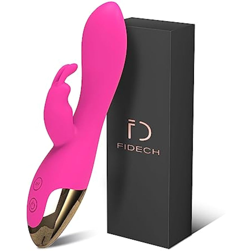 G Spot Rabbit Vibrator, Sex Toys For Clitoris G-Spot Stimulation, Waterproof Dildo Vibrator With10 Powerful Vibrations Dual Motor Stimulator For Women Or Couple Fun