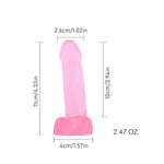 4 Inches Mini Realistic Dildo For Beginners, Adult Sex Toys For G Spot Stimulator Anal Plug Playing & Training Sets, Anal Plug Dildos For Women/Men/Gay (Pink)