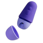 Purple ROMP Free X Clit Sucker Travel Sex Toy with 10 Sucking Levels, Portable Clitoris Stimulator and Travel Cover