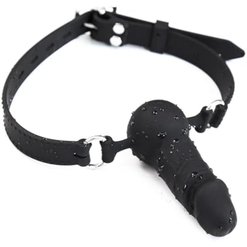 Dildo Mouth Gag Silicone Ball Gag Penis Mouth Gag Adjustable Strap Anal Masturbator Bdsm Sex Toy Mouth Gag Lips Woman Sm Extreme Sex Toy