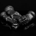 Realistic Hand Dildo With Strong Suction Cup Fist And Forearm Anal Plugs For Vaginal Or Anal Fisting Big Cilicone Huge Dildo For Men (Large) Black