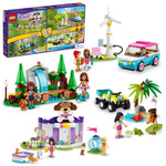 LEGO Friends 66710, 4-in-1 Building Toy Gift Set: Doggy Day Care, Turtle Protection Vehicle, Forest Waterfall and Olivia's Electric Car