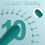 Rechargeable G-Spot Vibrator with 10 Modes, Soft Silicone Massager for Clitoral, Vaginal & Anal Stimulation