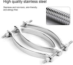 Adjustable Stainless Steel Clitoral & Labia Clamp for Bondage & Sensory Play