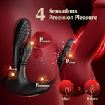 Prostate Massager with Vibrating Cock Ring – 10 Kneading & 10 Vibration Modes