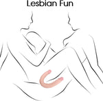 14.5" Realistic Double-Ended Dildo, Flexible Dual Dong for Vaginal & Anal Play