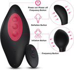 Remote Control Inflatable Anal Vibrator with 10 Modes for Men & Women Prostate Play