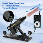 Thrusting Dildo Machine with Realistic Dildos & 7 Accessories for Couples