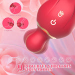 Rose 2-in-1 Vibrator for Women – 9 Modes for Clitoral, Nipple & Anal Stimulation