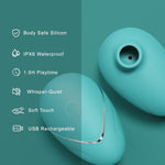 Clitoral Suction Vibrator – Rose Stimulator with 6 Modes, Nipple & Pleasure Toy, Blue