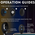 Remote Control Prostate Massager with 10 Wave & Vibration Modes, Waterproof Anal Toy