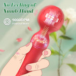 Rose Wand Vibrator – Clitoral, G-Spot & Nipple Stimulator, Waterproof & Quiet