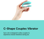 Wearable App-Controlled Couples Vibrator | Dual Stimulation | Rechargeable | Aqua