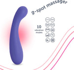 Rechargeable G-Spot Massager – 10 Vibration Modes, Waterproof & Body-Safe Silicone