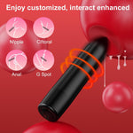 Rechargeable Mini Bullet Vibrator – 10 Modes for Clitoral & G-Spot, Waterproof & Discreet