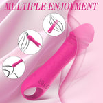 Mini Silicone Vibrator – Realistic Bullet Dildo with 10 Powerful Vibration Modes