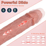 8.9" Thrusting Dildo Vibrator – App-Controlled G-Spot Toy with 9 Vibration Modes