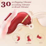 3-in-1 Finger Vibrator for Women, 10 Modes, Interchangeable Heads, Clitoral & G-Spot Stimulator, Mini Silicone Massager for Couples