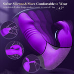 3-in-1 Wearable App-Controlled Vibrator – Remote Rose Toy with Suction & Thrusting