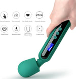 Wand Vibrator & Clit Stimulator with 10 Patterns, 4 Speeds for Women's Pleasure.
