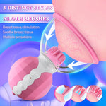 Nipple Vibrator for Women, 10 Modes & 360° Rotation, Sucking Breast Massager