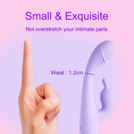 Rechargeable Waterproof Rabbit Vibrator – 10 Modes for G-Spot & Clitoral Stimulation