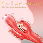 4-in-1 Rabbit Vibrator with Anal Beads & Pen Vibrator – Clitoral & G-Spot Stimulator