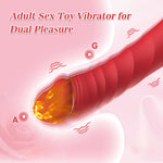 G-Spot Couple Vibrator with Heating & 10 Vibration Modes, Anal & Nipple Stimulator