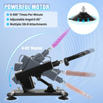 Automatic Thrusting Dildo Machine with Realistic Dildo & Suction Cup Adapter