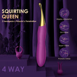 High-Frequency Clitoral & G-Spot Vibrator – Dual-Head Silicone Massager for Women