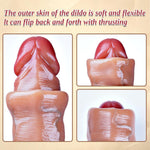 17.7" Extra Large Dual-Headed Flexible Dildo – Realistic, Thick Silicone Toy