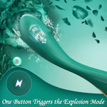 G-Spot & Clitoral Vibrator – 7 Modes, Powerful Wand Massager for Couples (Green)