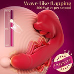 Thrusting Rose Vibrator – 7 Modes of Licking, Flapping & Suction for G-Spot Pleasure
