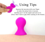 Pair of Silicone Nipple Suckers, Powerful Suction for Nipple Play & Correction