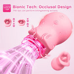 3-in-1 Silicone Clitoral Stimulator – Rose Sex Toy with 10 Licking & Vibrating Modes