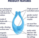 Endless Love Couples Vibrator – G-Spot & Clitoral Stimulation, Waterproof, Rechargeable