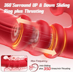 Thrusting Rabbit Vibrator with 7 Thrust Modes, 10 Licking & 10 Vibration Settings
