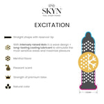 Excitation 12 Count Lubricated Studded Condoms And 12 Count Non-Latex Lubricated Condoms