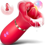 Women Vibrator Adults Sex Toys, Sexy Lip Clitoral Vibrator For Women With 10 Vibrating & Thrusting Tongue Motion, Nipple Clit Massager Sex Toys For Vaginal Anal Play, Couple Vibrator Sex Stimulator