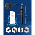 Domi 2 Wand Massager Powerful Vibrtions For Women Men + Personal Lubricant Privacy Water-Based Lube Non-Sticky Lubrication For Men, Women And Couples