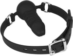 Realistic Silicone Dildo Gag with Adjustable Strap for Bondage Play