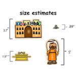 Joshua and the Battle of Jericho Felt Bible Story Figures for Flannel Boards