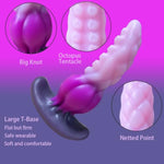 Tentacle Butt Plug With Big Knot,Liquid Silicone Anal Plug With Bumps,Wearable Monster Adult Sex Analtoy,Fantasy Sex Gifts,S&M Anal Trainer Masturbation For Men Women Lesbian Gay And Couples