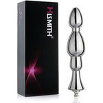 6.15” Metal Bead Anal Dildo, Smooth Aluminium Anal Wand With Kliclok System For Premium Sex Machine