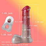 Penis Rooster Sleeve, Pink White Mixed Colored Horses And Fake Penis Men Penis Extension Increases And Thickened Pennis Easy To Clean Soft Silicone Material Partner Couple Sex Delay Time Ring (Small,)