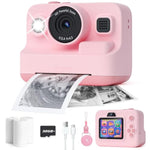 Kids Instant Camera with 1080P Printing for Christmas Birthday Gifts for Girls Age 3-12