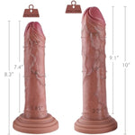 Realistic Dildos, Dual-Density Silicone Dong With Kliclok System, 2Pcs Anal Initiation Kit For General Users- S And M Size Burisi Brothers Sex Toy